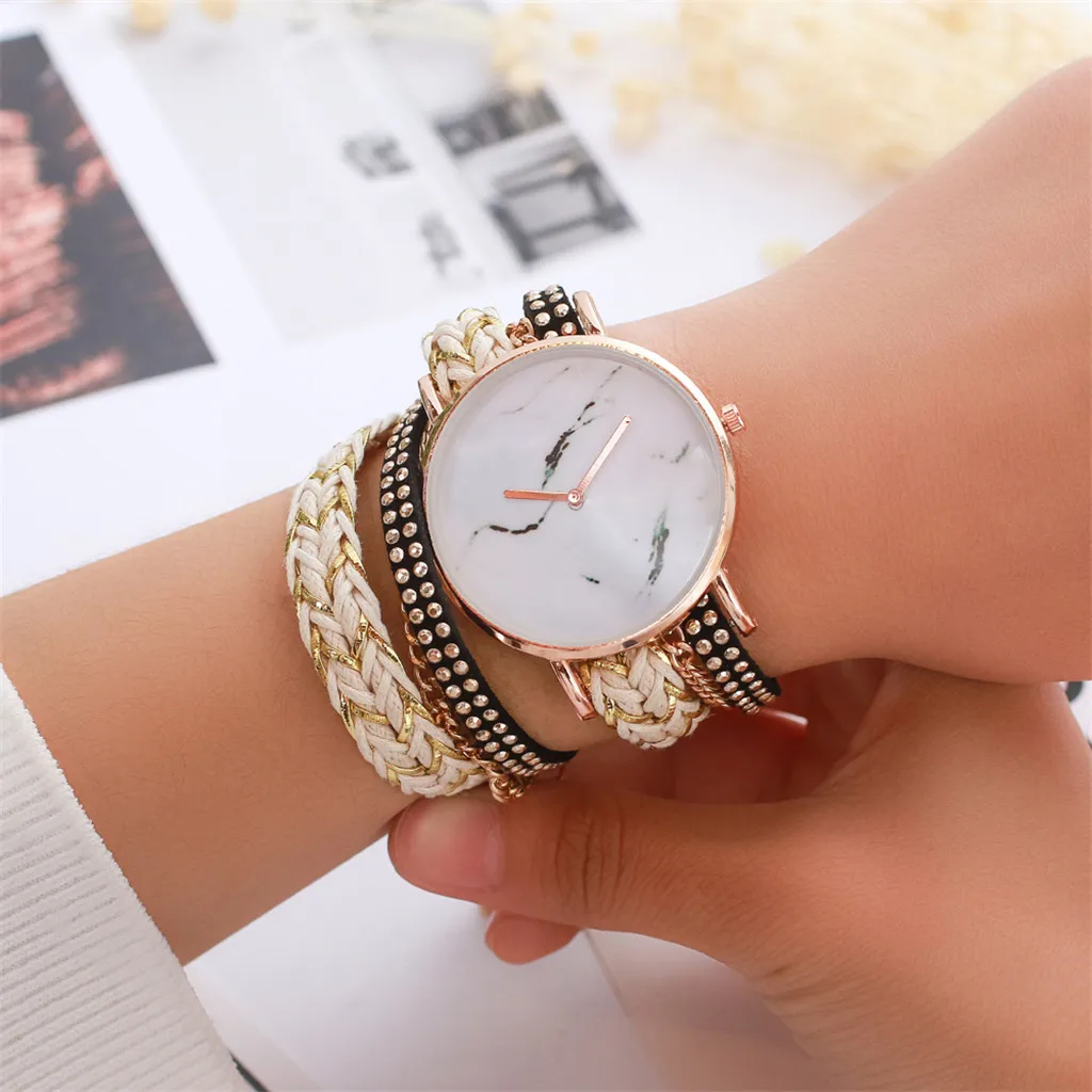 Модные женские часы для девочек аналоговые кварцевые с простой подвеской