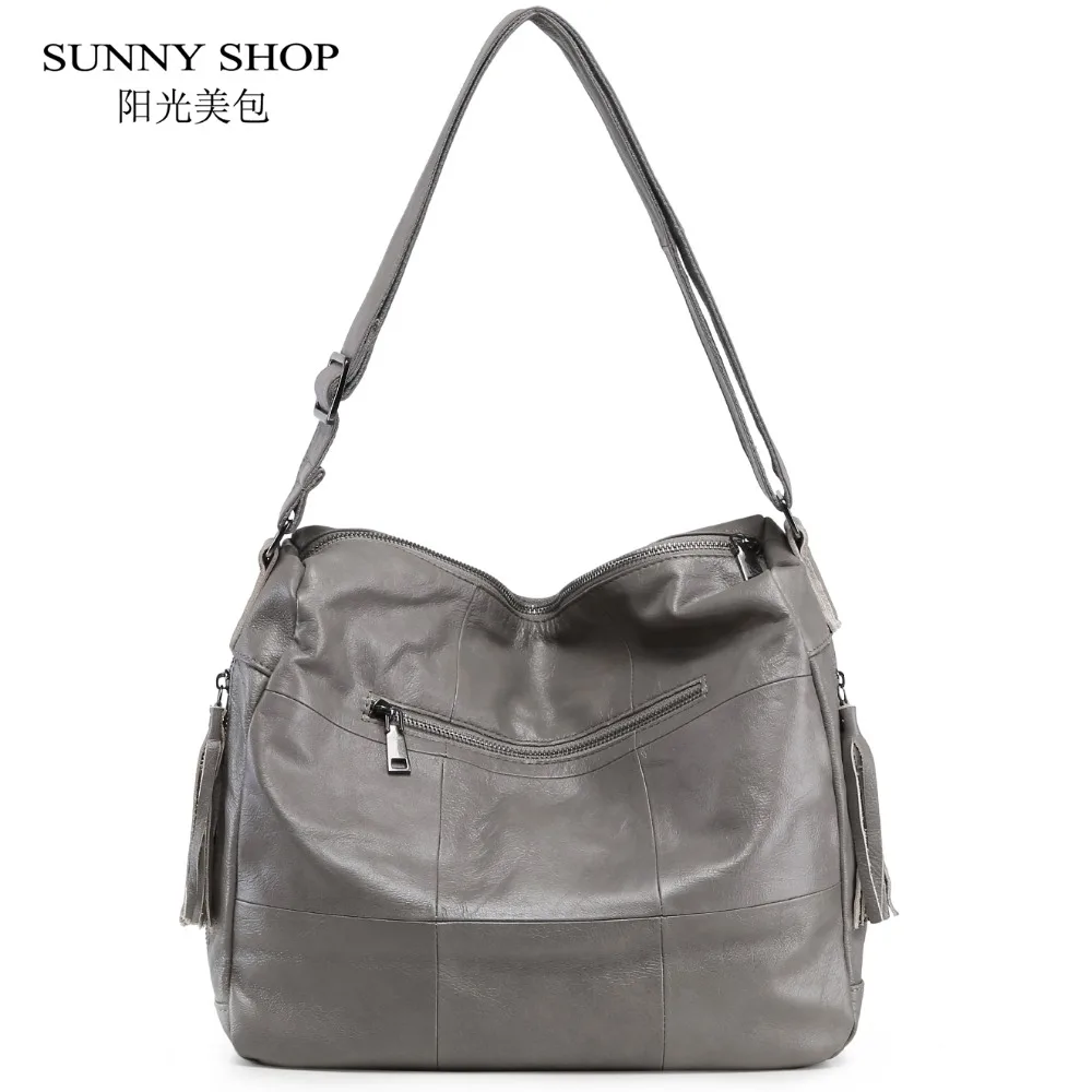 SUNNY SHOP, винтажные сумки из натуральной кожи, клетчатые сумки на плечо с кисточками, роскошные женские сумки, дизайнерские сумки А4