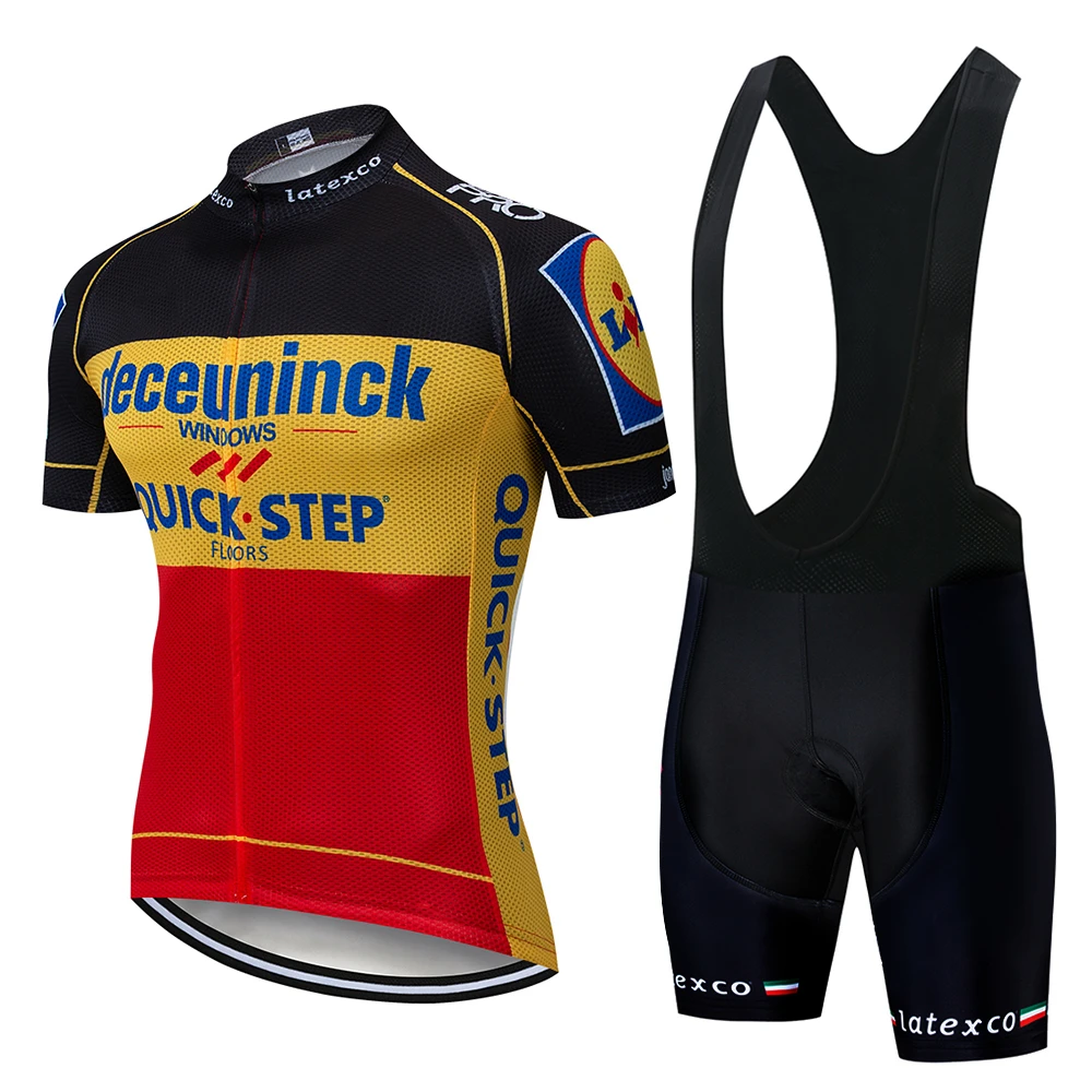 2019 Быстросохнущий летний комплект одежды для велоспорта с коротким рукавом