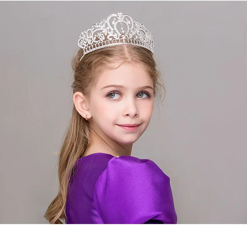 Новый Милый Принцесса Корона Ободок-обруч Украшение для Волос Ювелирные Изделия для Волос Модная Подружка Невесты Свадебные Девочки.