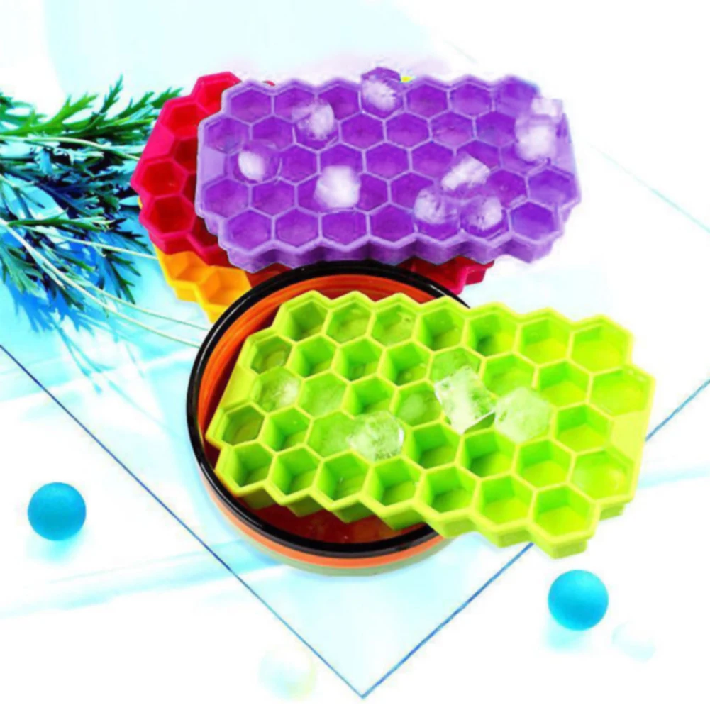 30 Hole Jelly Pudding Silicone Mold Folding Ice Tray DIY Honeycomb Shape Heat Resistant Non-stick Chocolate Large Capacity Home | Дом и сад