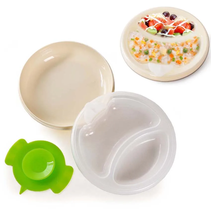 Детская посуда детская тарелка с присоской набор крышкой на присоске шайба