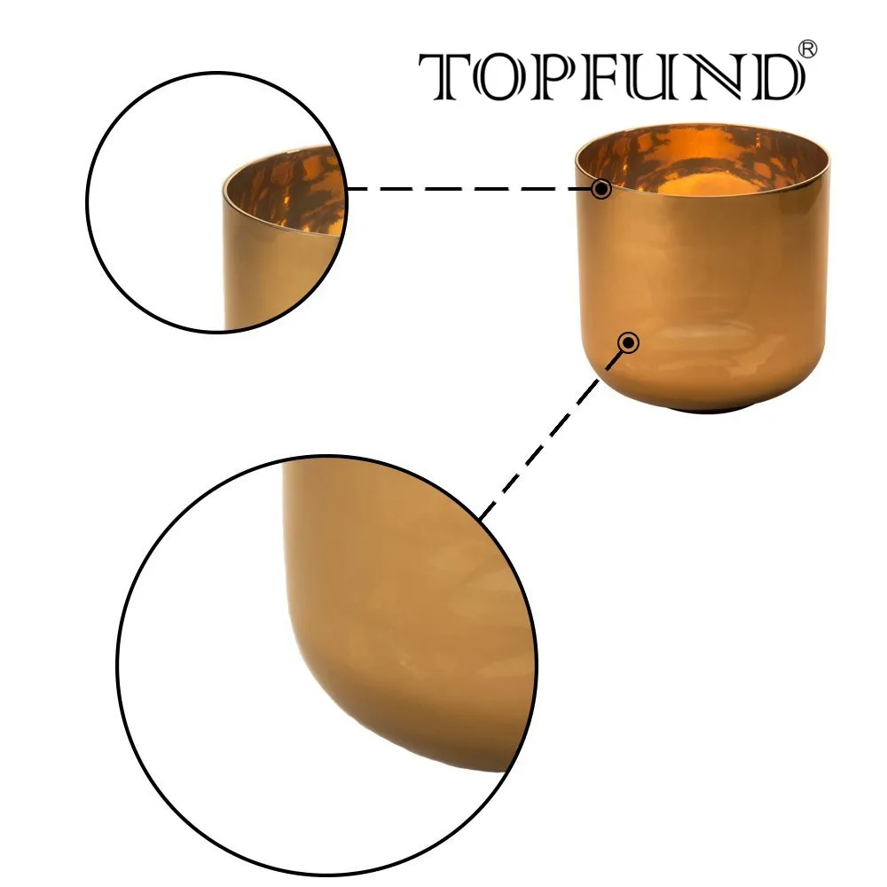 Чакра из чистого твердого 24-каратного золота с прозрачным кварцевым кристаллом
