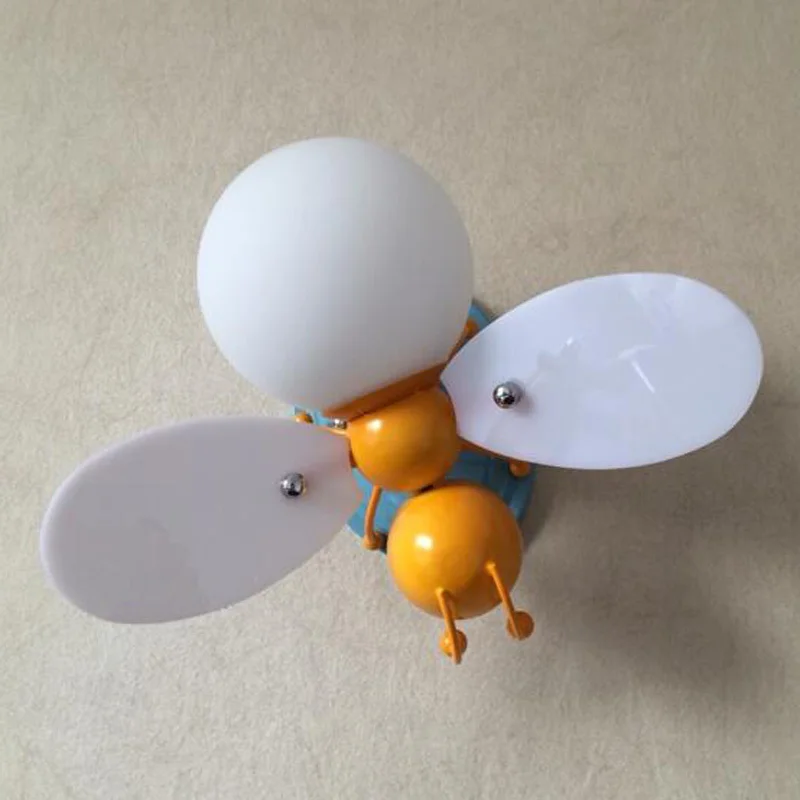 Креативная настенная Светодиодная лампа 4 Вт в виде пчелы Современные Настенные