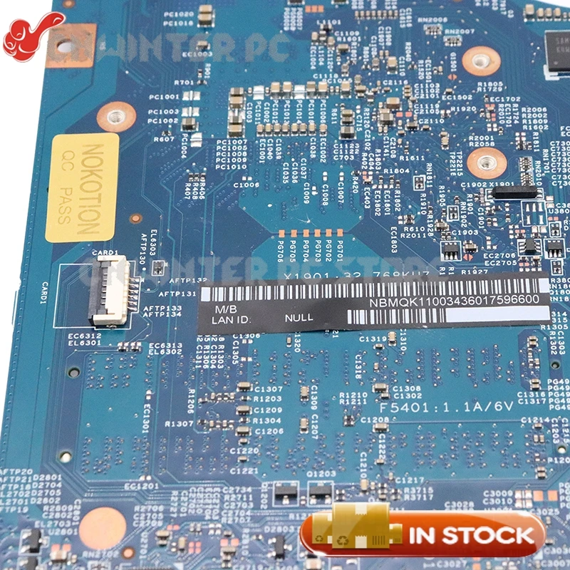 NOKOTION NBMQK11003 NBMQK11003 448.02f080011 для acer Aspire VN7-571 VN7-571G материнская плата для ноутбука SR1EF I5-4210U cpu 840M GPU