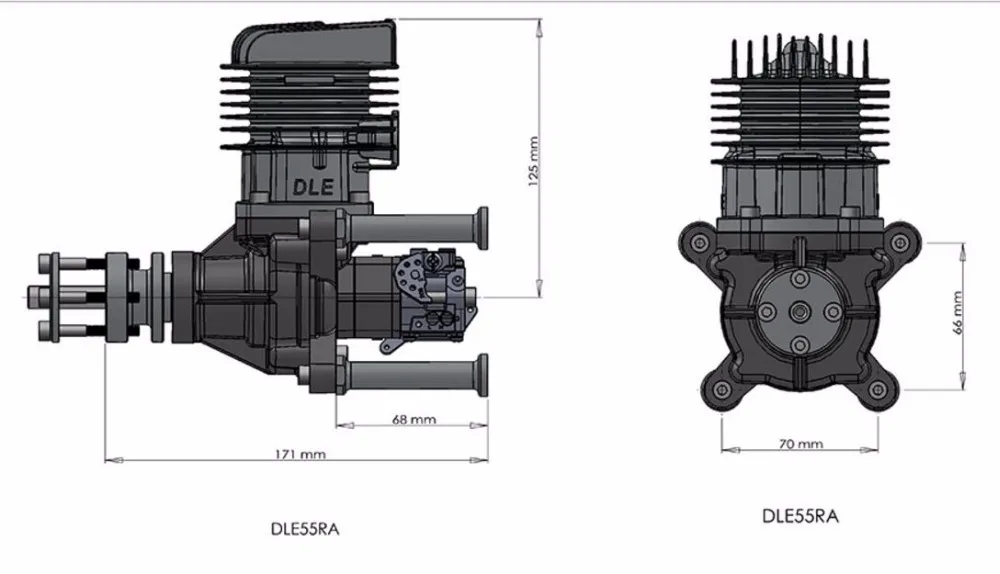 DLE-55RA бензиновый двигатель 5.5HP газовый для модели самолета | Игрушки и хобби