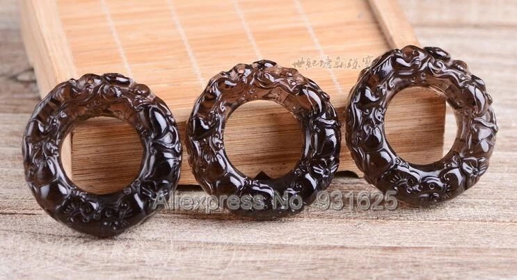 Красивый натуральный ледяной прозрачный Обсидиан Резной китайский Руи пиксиу