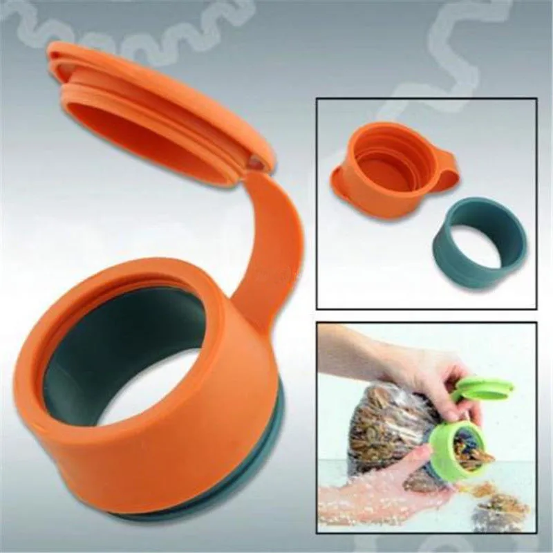 1 шт. горячие пластиковые оранжевые зажимы для пищевых продуктов кухонные