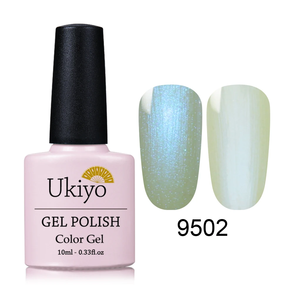 Ukiyo 10 мл оболочка Гель-лак для ногтей УФ-гель для ногтей Гибридный лак Полупостоянный Гель-лак штамп эмаль лаковый лак - Цвет: 9502