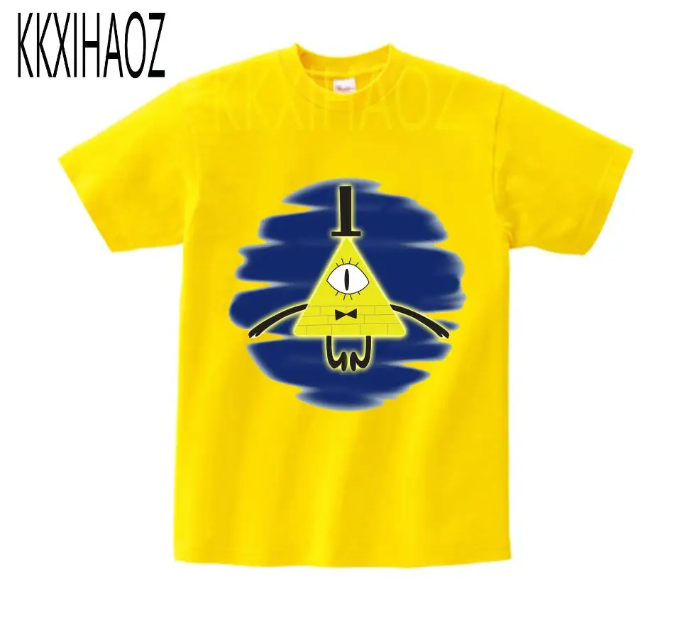 yellow childreTshirt Футболка с принтом «Gravity Falls» для мальчиков и девочек, футболка с принтом «Mabel Dipper Pine», Забавная детская одежда, Enfant, лето, футболка с короткими рукавами - Цвет: yellow childreTshirt