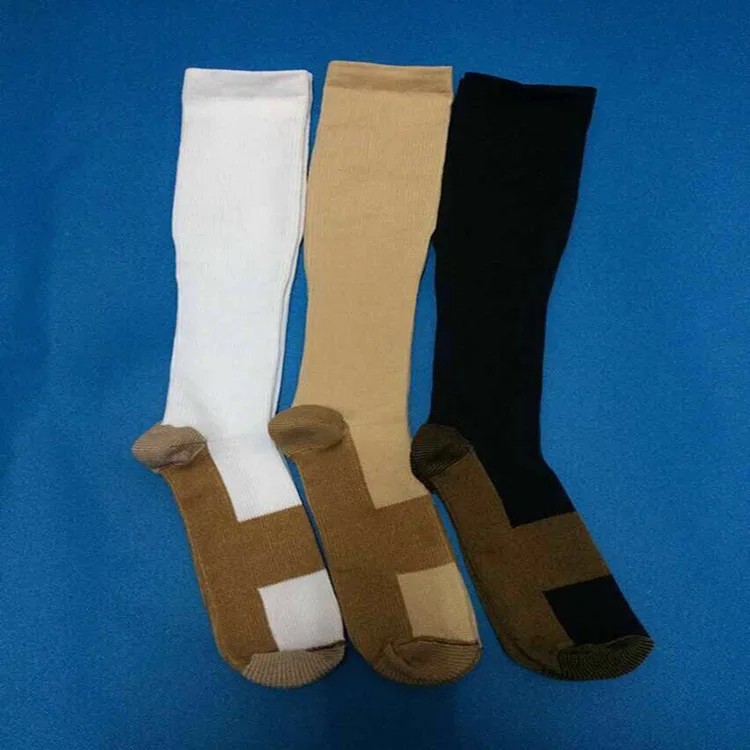 Anti-Fatigue Compression Socks Unisex Foot Pain Relief Soft Miracle Copper Anti Fatigue Magic Support Knee High Meias | Женская одежда
