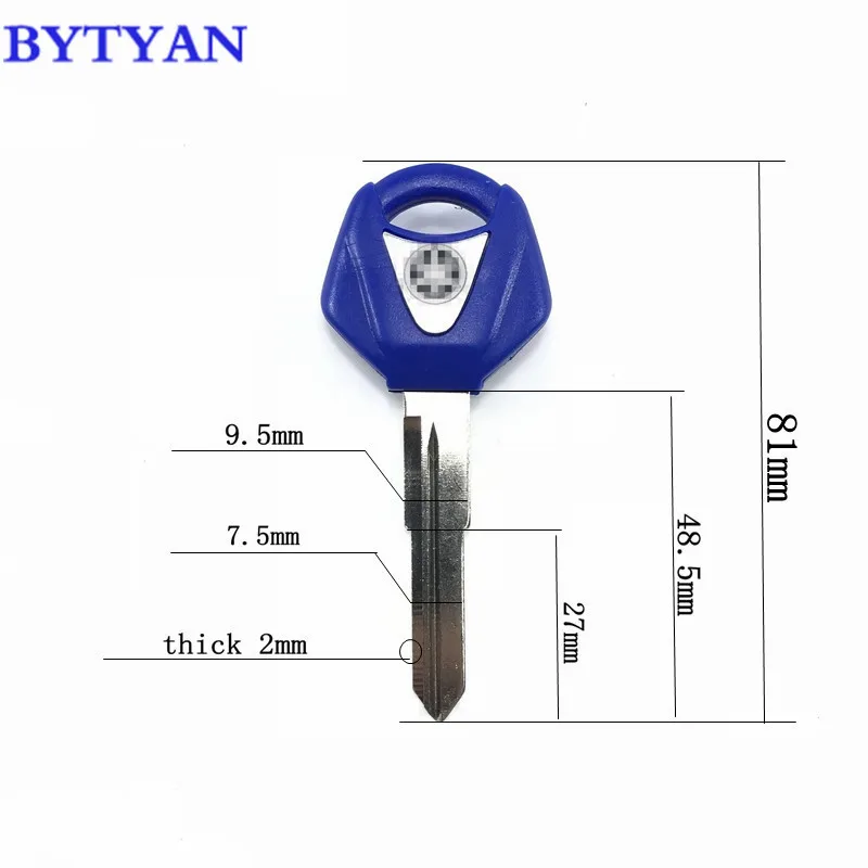 BYTYAN Motorcycle Blank Keys Uncut Blade Double groove key For YAMAHA R3 R125 R300 MT03 R150 R15 R250 MT25 R25 MT-25 MT-03 X-MAX |