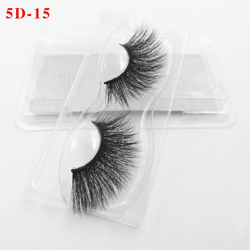 5D15 Girlglee макияж 5D 3D норковые ресницы натуральный мех норки безжалостные 25 мм норковые ресницы натуральные ресницы Girlglee макияж - Цвет: 5D15