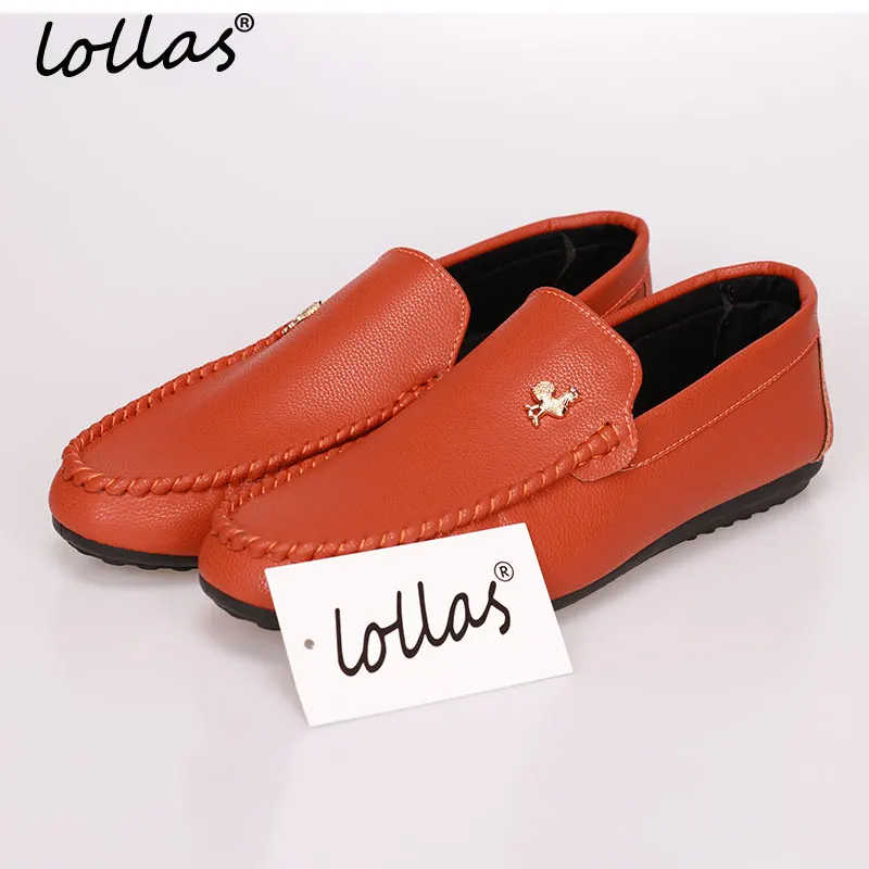 Lollas Для мужчин из искусственной кожи Лоферы Повседневное Мягкие Мокасины Slip On