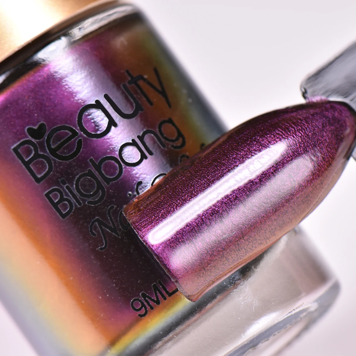 BEAUTYBIGBANG 9 мл Хамелеон стемпинг ногтей покрытие красочные дизайн ногтей пластины печать лак для ногтей