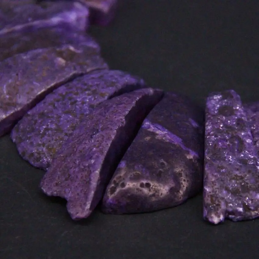 Approx27PCS/нить верхнее просверленные фиолетовые натуральные необработанные Агаты