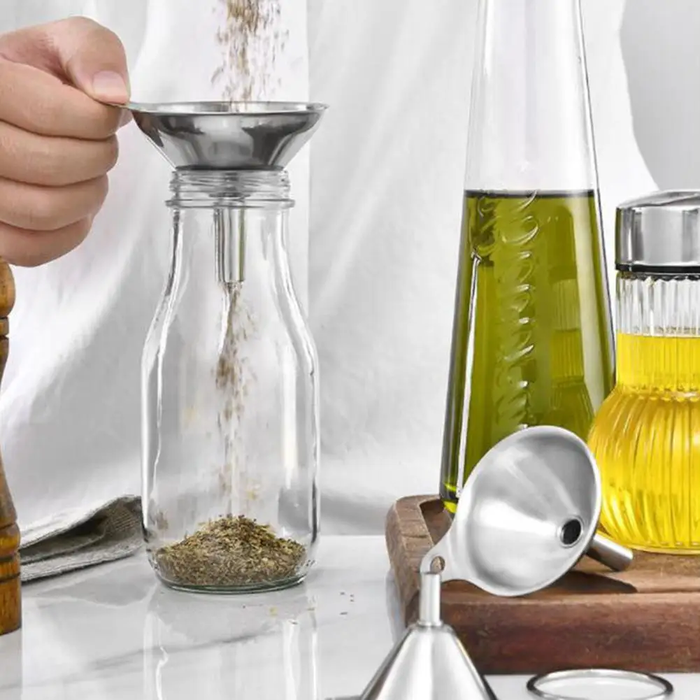 3 шт. мини Воронка Из Нержавеющей Стали масло вино интегрированная жидкий