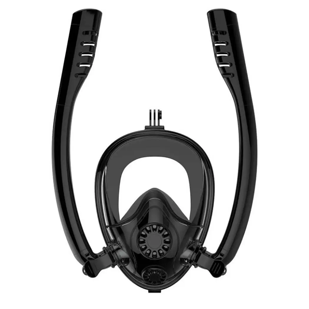 Маска для дайвинга противотуманные очки двойная выхлопная труба Gopro маска