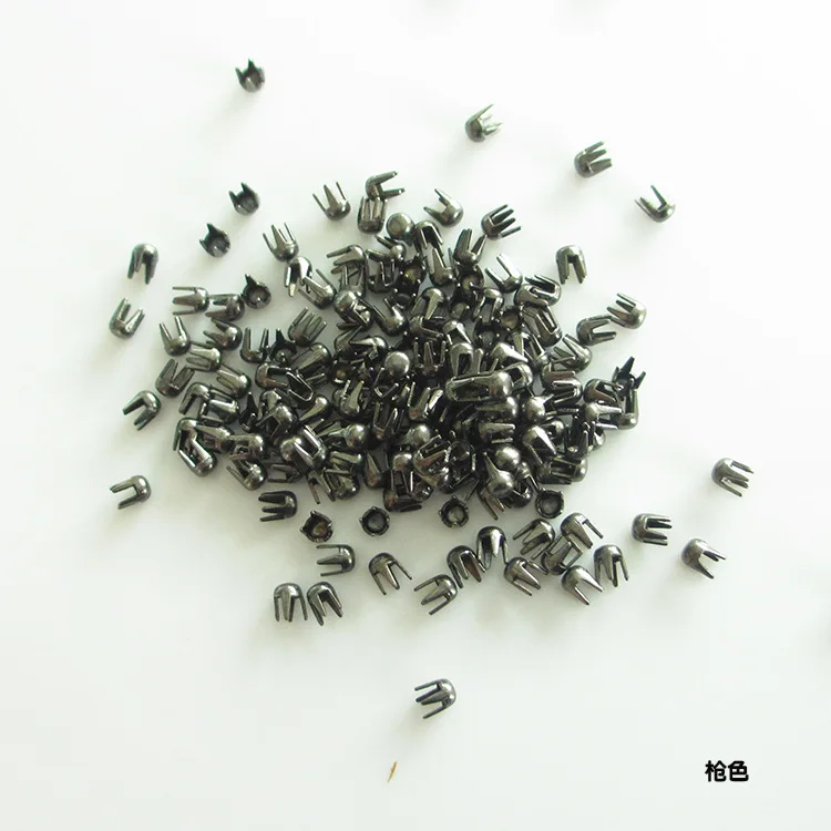 Металлические латунные круглые шпильки 2 мм заклепка с заостренными зубцами