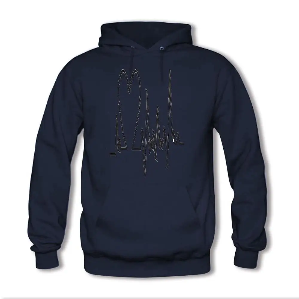 ЭКГ pattern мужская Sweas персонализированные Толстовка Новинка DIY Печать С Капюшоном |