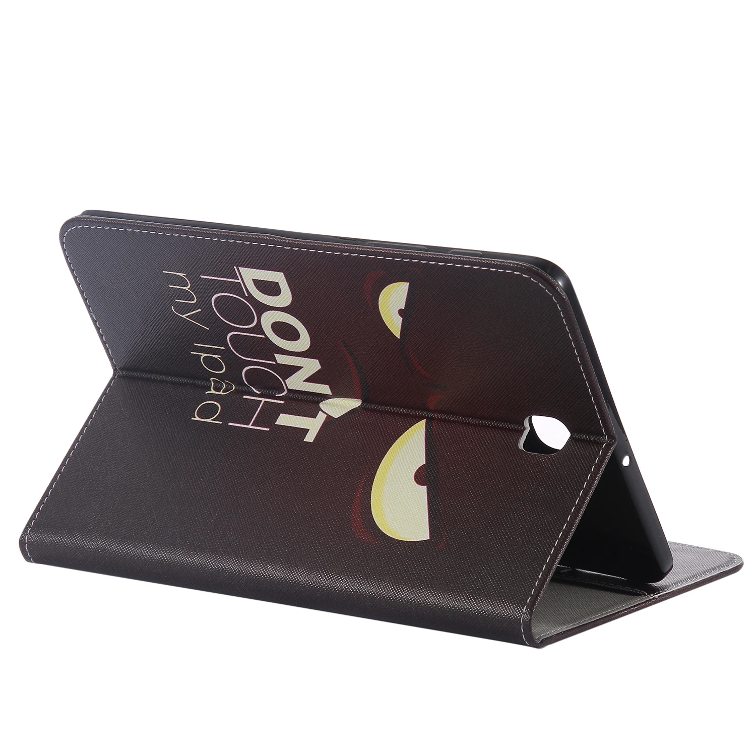 Модный умный чехол книжка из искусственной кожи с цветком и мультяшным животным