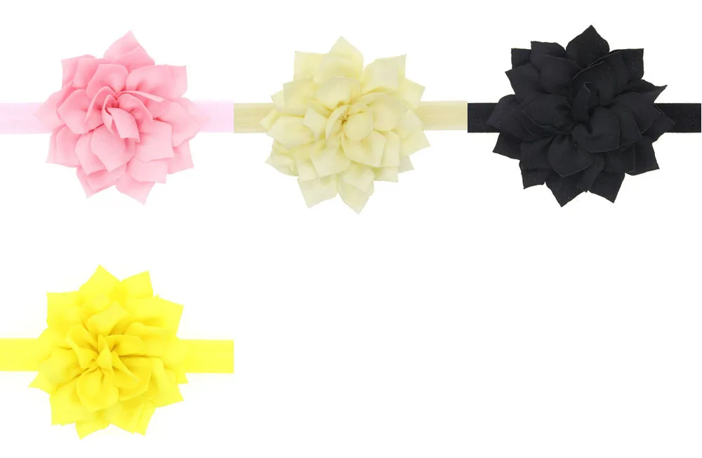 1 шт. Эластичная повязка для волос в виде листьев лотоса девочек Повязка на голову