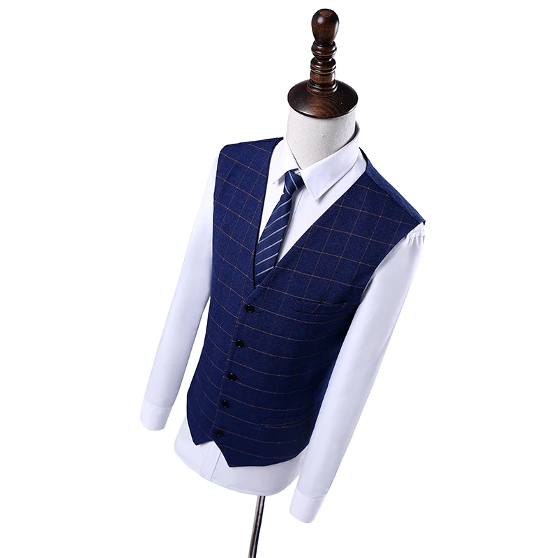 Linyixun 2018 костюм mariage homme из 3 предметов высококачественный шерстяной твидовый