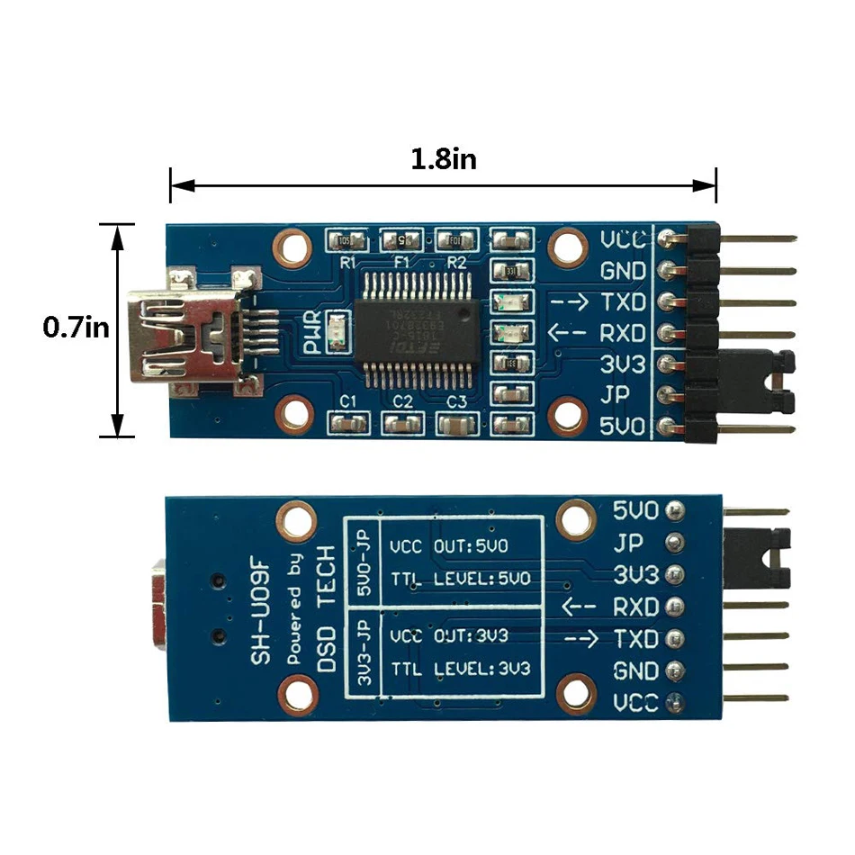 Последовательный адаптер FT232RL FT232 FTDI USB 3 В 5 в TTL модуль мини порт для arduino pro Mini к 232