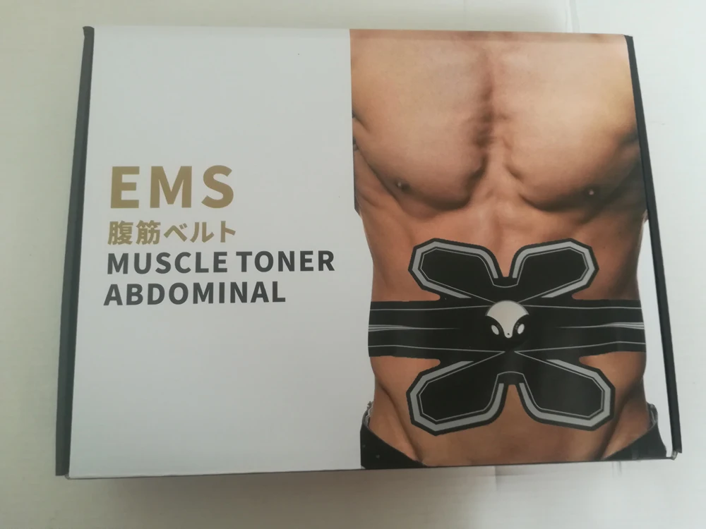 EMS мышцы тонер живота Пояс Фитнес Обучающие устройства 10 колодки одновременно