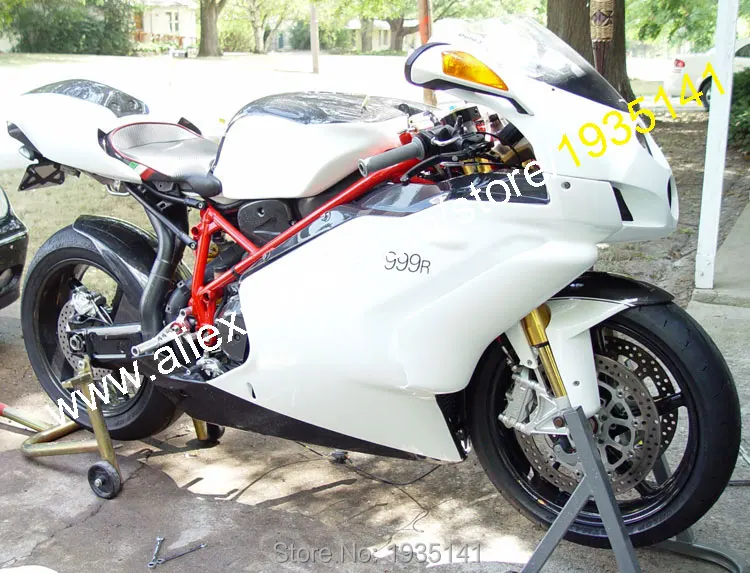 Для Ducati 749 999 05 06 запчасти 749S 999S 749R 999R 2005 2006 Черный Белый комплект обтекателя