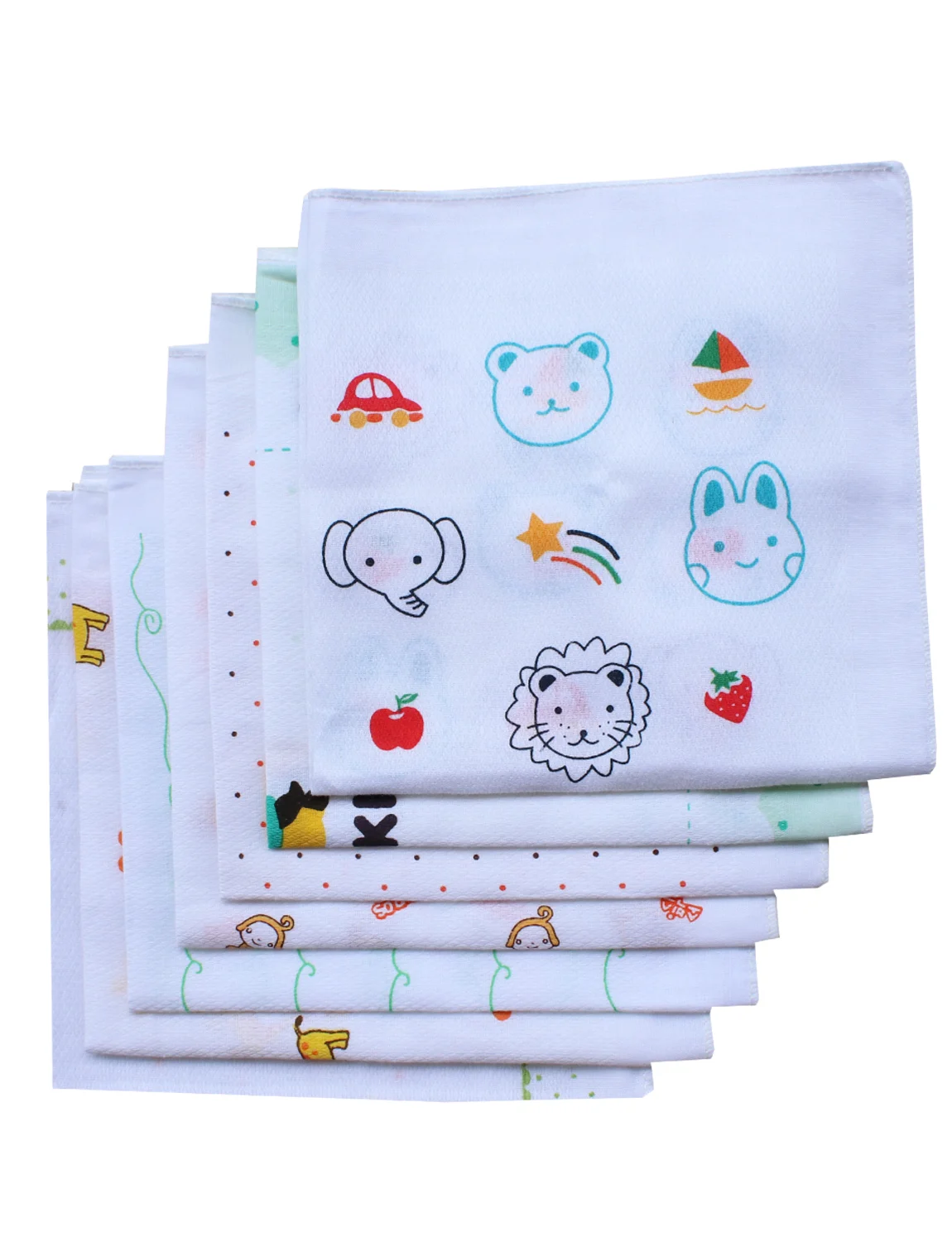 BAIYIXIN/милые хлопчатобумажные носовые платки для маленьких мальчиков и девочек