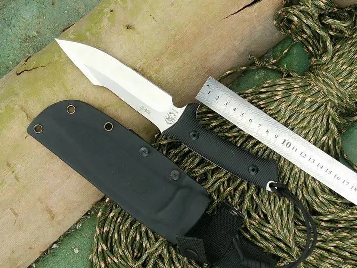 Высококачественный стальной прямой нож D2 охотничий высокой твердости уличный