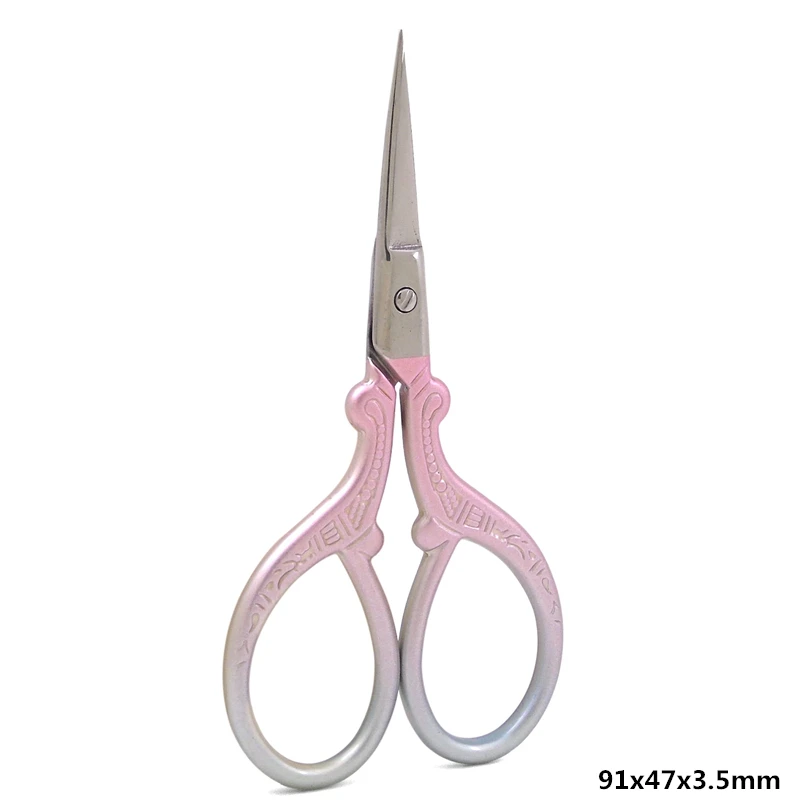 Pink Вышивка Ремесло винтажный крест Европейский ZAKKA ножницы для ткани стежка DIY шитье портной резки ретро классический античный, Q - Цвет: Pink