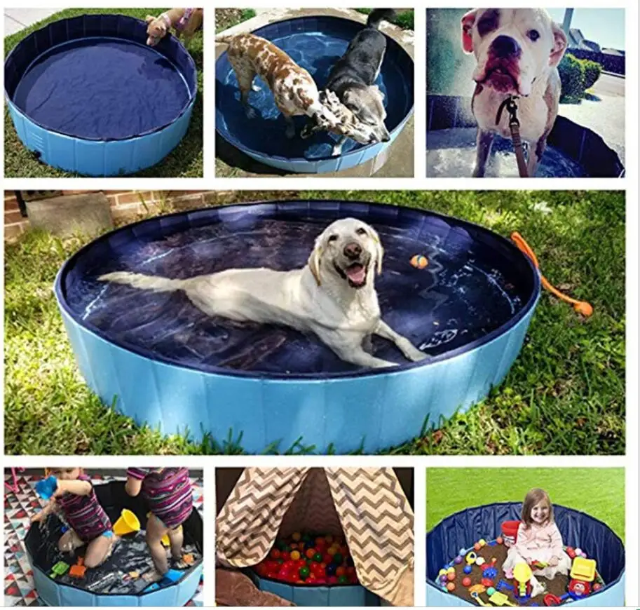 80x20 см собака бассейн кошка щенок уличная одежда для собак из Портативный