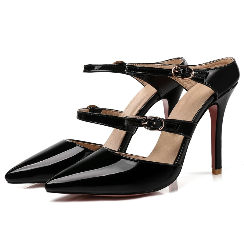 ENMAYER/Классические свадебные туфли на очень высоком тонком каблуке Zapatos Mujer Tacon