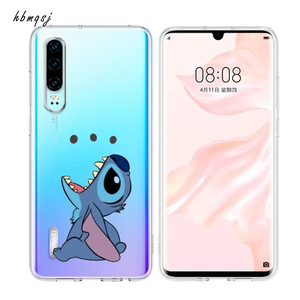 Мультяшный чехол для huawei p30 lite силиконовый мягкий милый телефона pro |