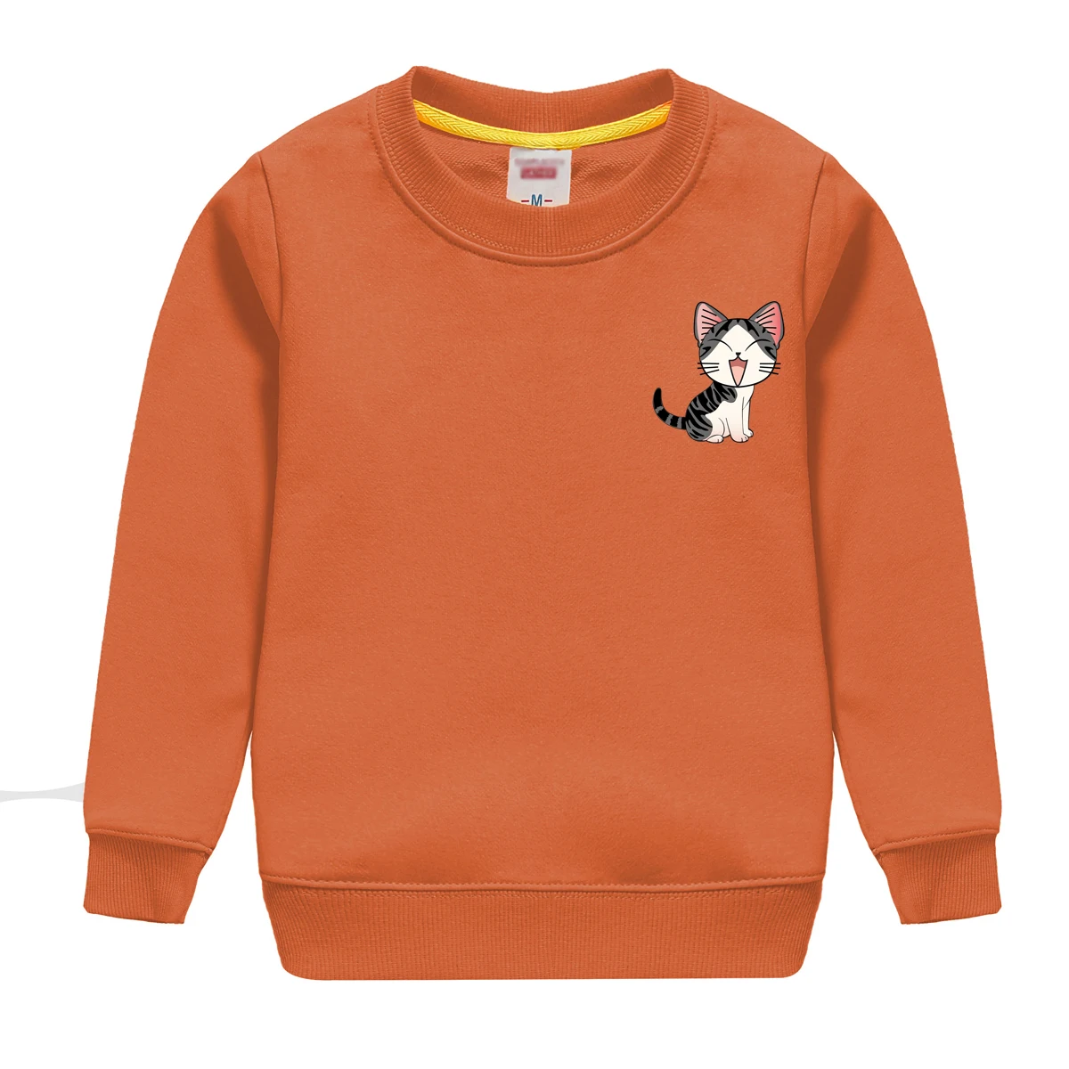 Кошка с принтом Горячая Распродажа зима auntumn Длинные рукава cottonsweatshirt сохраняя