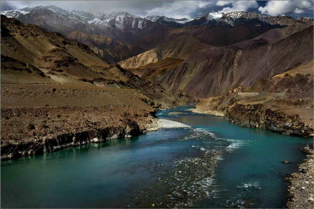 10x10FT Himalayas Everest облака снег горы синий поток фото фон студия пользовательские