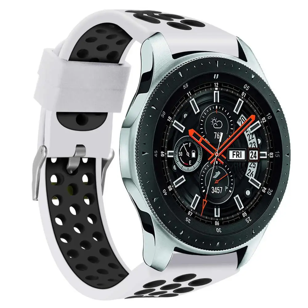 11 22 мм силиконовый спортивный ремешок для samsung Galaxy Watch gear S3 классические часы huawei сменный ремешок для часов 91012 - Цвет ремешка: 11