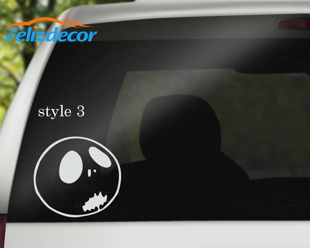 6 стилей Jack Skellington высечка Виниловая наклейка для автомобиля художественная