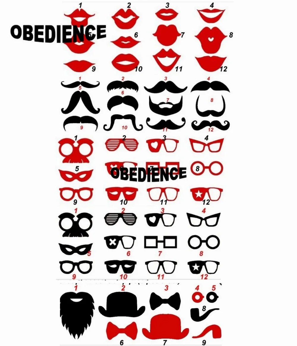 Послушание 57 шт. реквизит для фотостудии DIY Свадебные сувениры губы усы очки