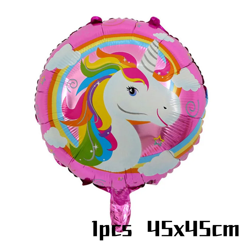 1pcs Unicorn Balloon Девочка День рождения Розовый Единорог бумажная салфетка под тарелку кружку одноразовые наборы посуды детский душ 1 для празднования первого дня рождения - Цвет: 1pcs Unicorn Balloon