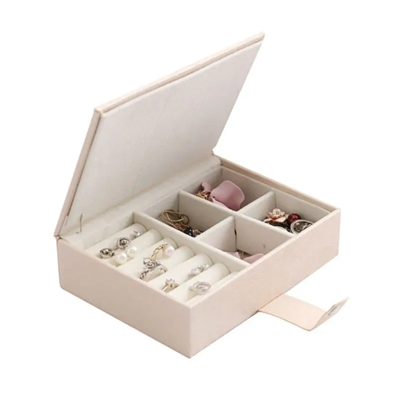 

1 шт. чехол для переноски ювелирных изделий квадратной формы из искусственной кожи высококлассная коробка для хранения портативное ожерель...