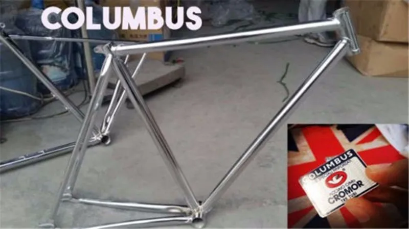 Коламбус хромоли стальная рама Луг погоня трек велосипед Frameset Velo погоня фиксированная передача велосипед FrameCustom-сделанная рама