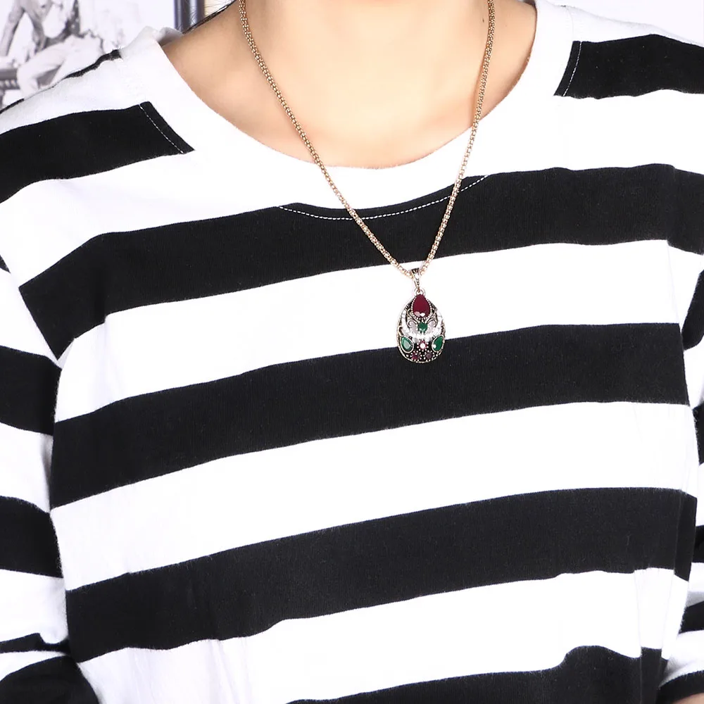 3 шт./компл. новейший женский винтажный комплект украшений ожерелье с подвеской