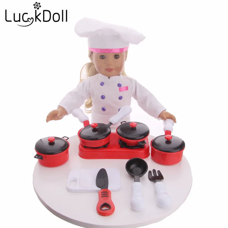 LUCKDOLL пластиковая игрушка модель подходит 18 дюймов Американский 43 см детская