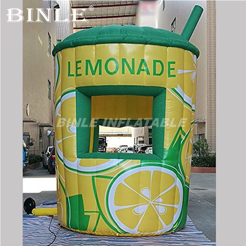 

Подвижная чашеобразная надувная стойка для лимонада, надувная палатка киоск для лимонада для рекламы, новый дизайн