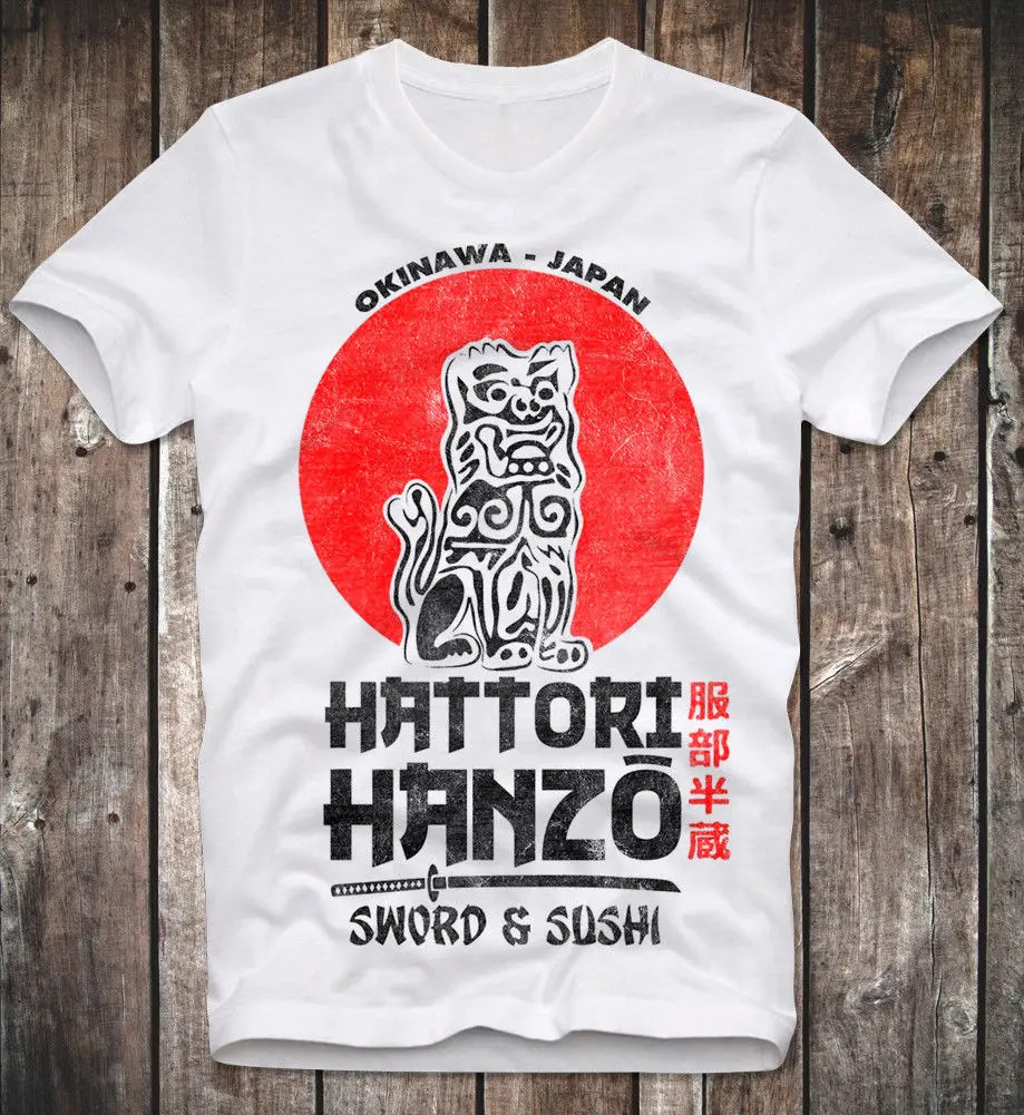 Футболка Hattori Hanzo Sword Sushi Kill Bill Tarantino Uma Thurman классическая мужская уличная одежда с
