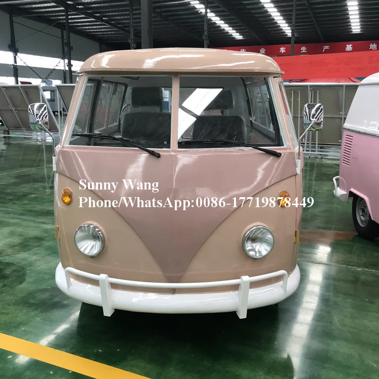 Новое поступление VW винтажная модель мобильного прицеп для кейтеринга/пищевой мобильный грузовик/Пищевая тележка/торговый автомат с едой
