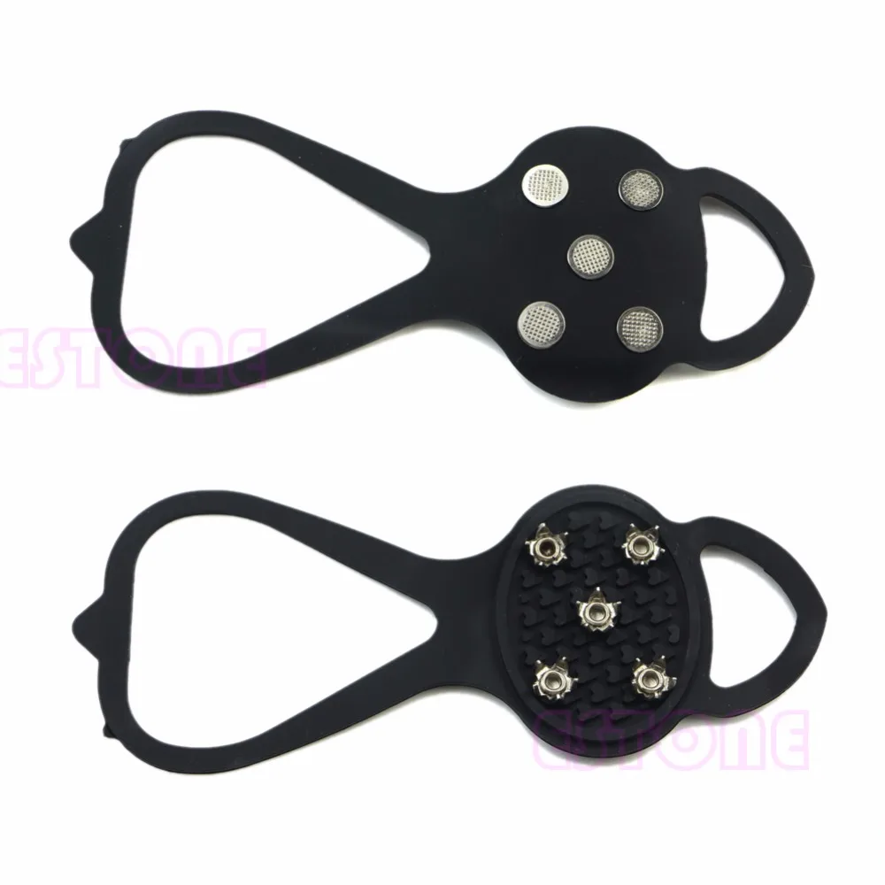 

1 Pair Ice Snow Ghat Non-Slip Spikes Shoes Boots Grippers Crampon Walk Cleats